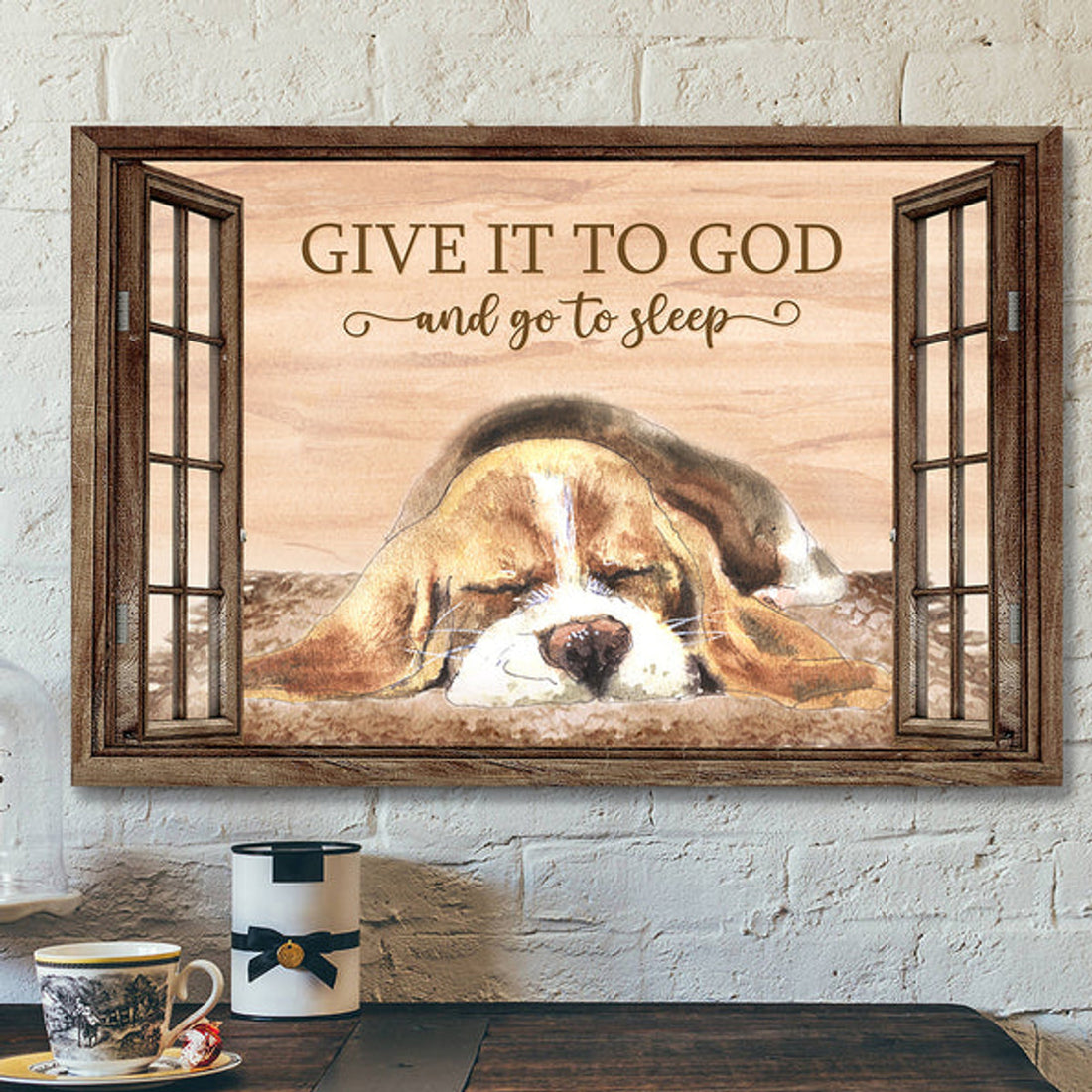 Give It To God And Go To Sleep 5 - Bible Verse Canvas - Scripture Canvas Wall Art