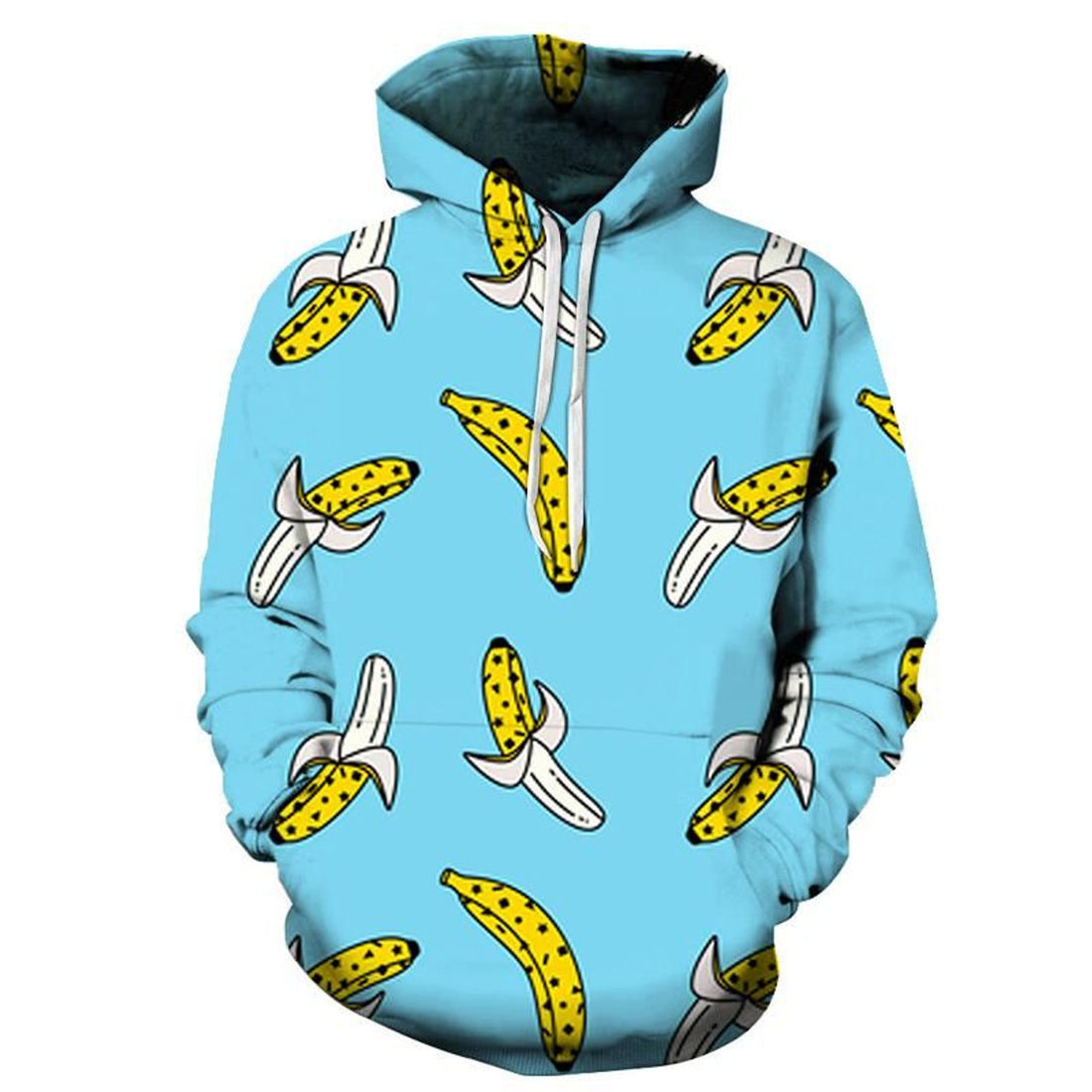 FUNSTUFFPRINT Peeled Bananas 3D Hoodie and Zip Hoodie