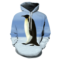FUNSTUFFPRINT Penguin 3D Hoodie and Zip Hoodie
