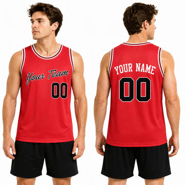 Personalized 1984/85 Chicago Basketball Jersey – Red Heritage Style, Custom Name & Number for Kids, Youth & Adults-1