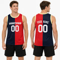 Personalized 1993/94 Houston Basketball Jersey – Navy Red Split Heritage Style, Custom Name & Number for Kids, Youth & Adults-1