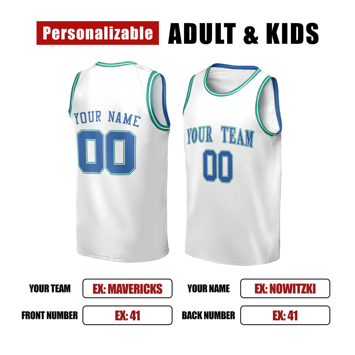 Personalized 1998/99 Dallas Basketball Jersey – White Heritage Style, Custom Name & Number for Kids, Youth & Adults-2