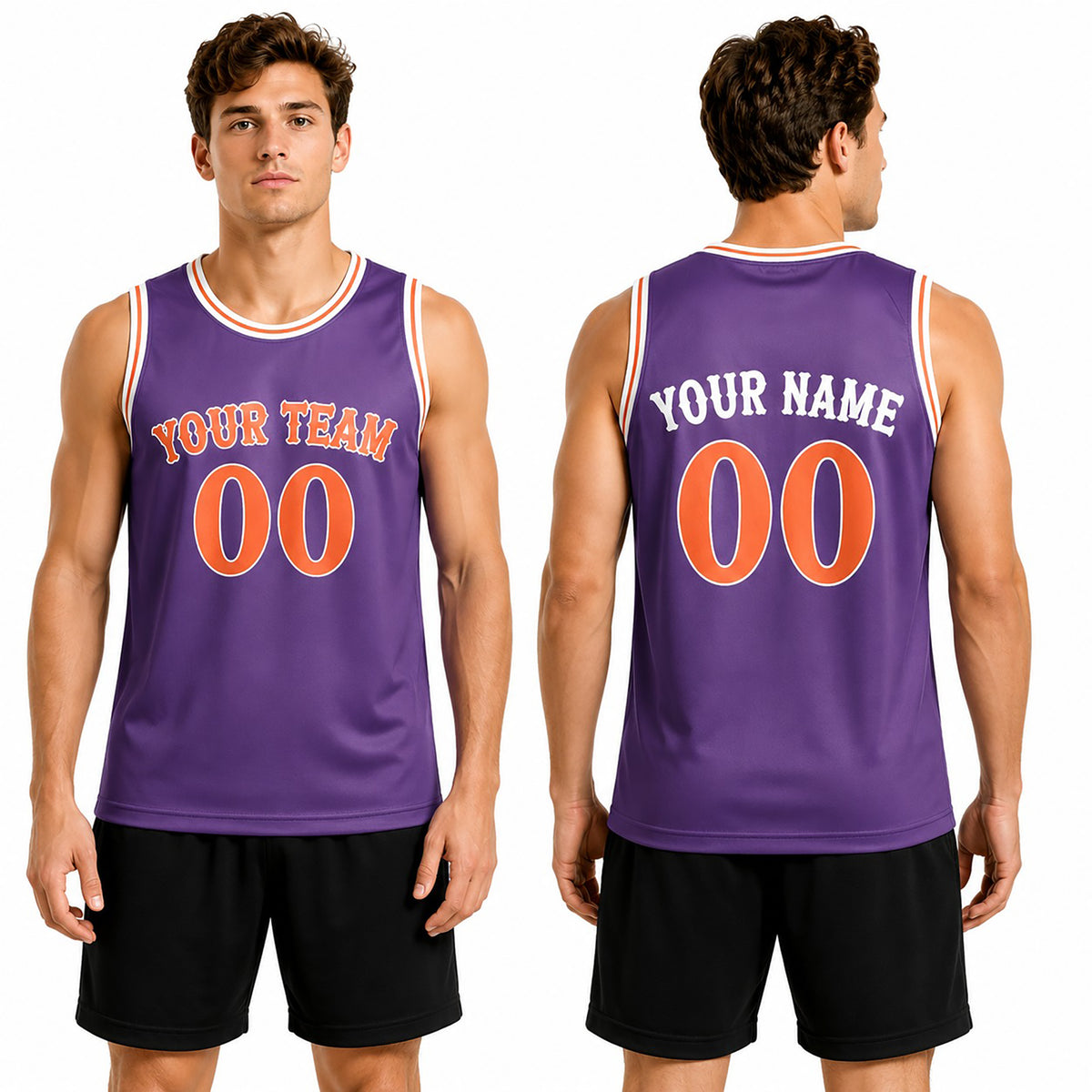 Personalized 2005/06 Phoenix Basketball Jersey – Purple Heritage Style, Custom Name & Number for Kids, Youth & Adults-1