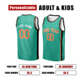 Personalized 2006/07 New York Basketball Jersey – Green Heritage Style, Custom Name & Number for Kids, Youth & Adults-2