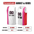 Personalized 2011/12 Miami Basketball Jersey – White Pink Heritage Style, Custom Name & Number for Kids, Youth & Adults-2