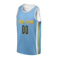 Personalized 2016/17 Denver Basketball Jersey – Light Blue Heritage Style, Custom Name & Number for Kids, Youth & Adults-3