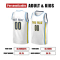 Personalized 2016/17 Denver Basketball Jersey – White Throwback Style, Custom Name & Number for Kids, Youth & Adults-2