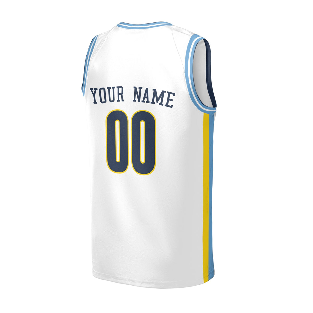Personalized 2016/17 Denver Basketball Jersey – White Throwback Style, Custom Name & Number for Kids, Youth & Adults-4