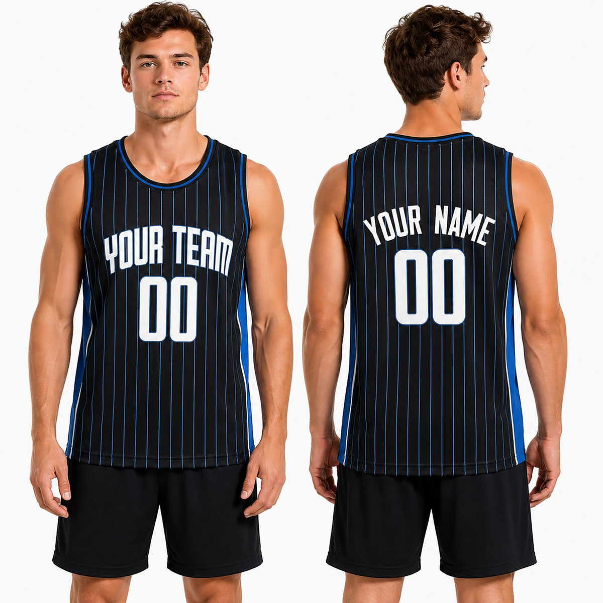 Personalized 2024 Orlando Basketball Jersey – Black Classic Style, Custom Name & Number for Kids, Youth & Adults-1