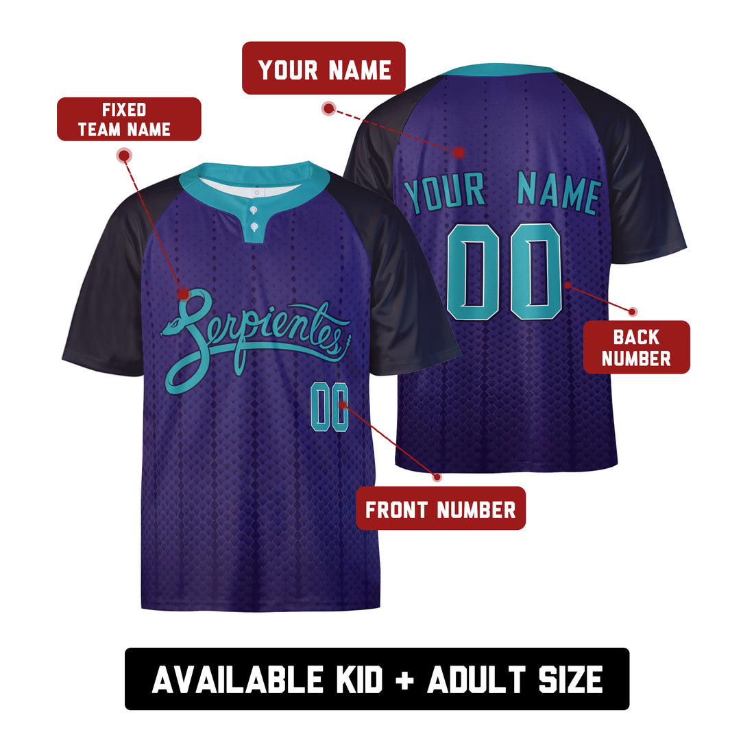 Personalized 2025 Arizona Two-Button Baseball Jersey – City-Inspired Style, Custom Name & Number for Men, Women & Youth-1