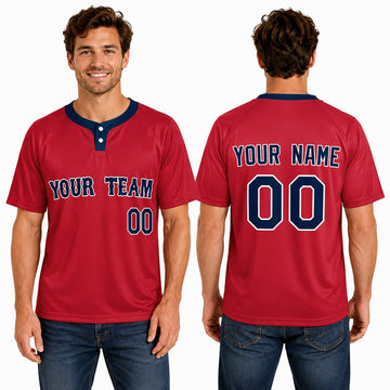Personalized 2025 Boston Two-Button Baseball Jersey – Alternate Style, Custom Name & Number for Men, Women & Youth-1