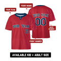 Personalized 2025 Boston Two-Button Baseball Jersey – Alternate Style, Custom Name & Number for Men, Women & Youth-2