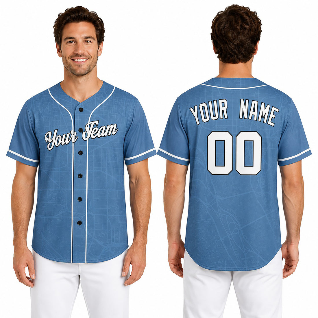 Personalized 2025 Washington Baseball Jersey – Blue City-Inspired Style, Custom Name & Number for Kids & Adults-1