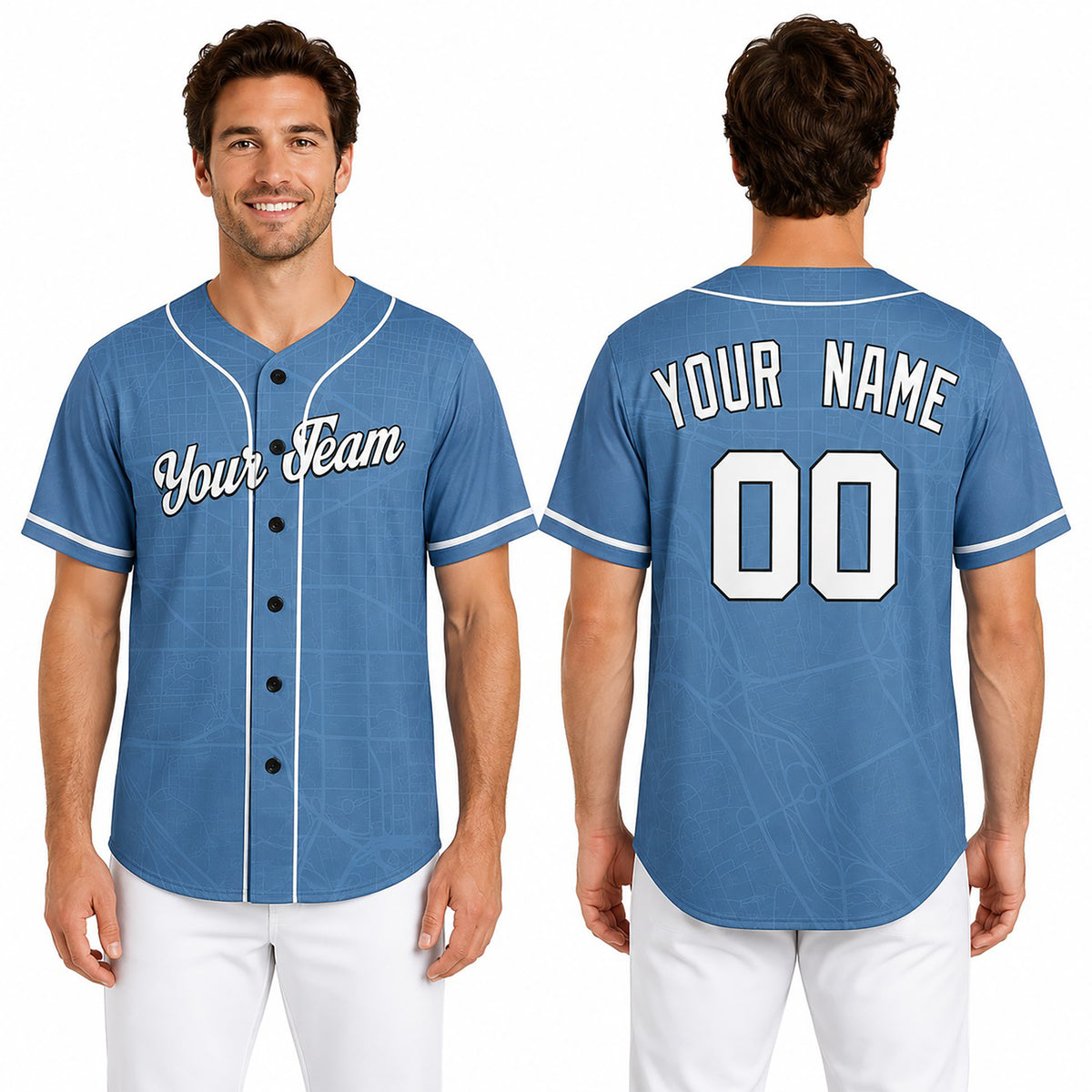 Personalized 2025 Washington Baseball Jersey – Blue City-Inspired Style, Custom Name & Number for Kids & Adults-1
