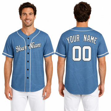 Personalized 2025 Washington Baseball Jersey – Blue City-Inspired Style, Custom Name & Number for Kids & Adults-1