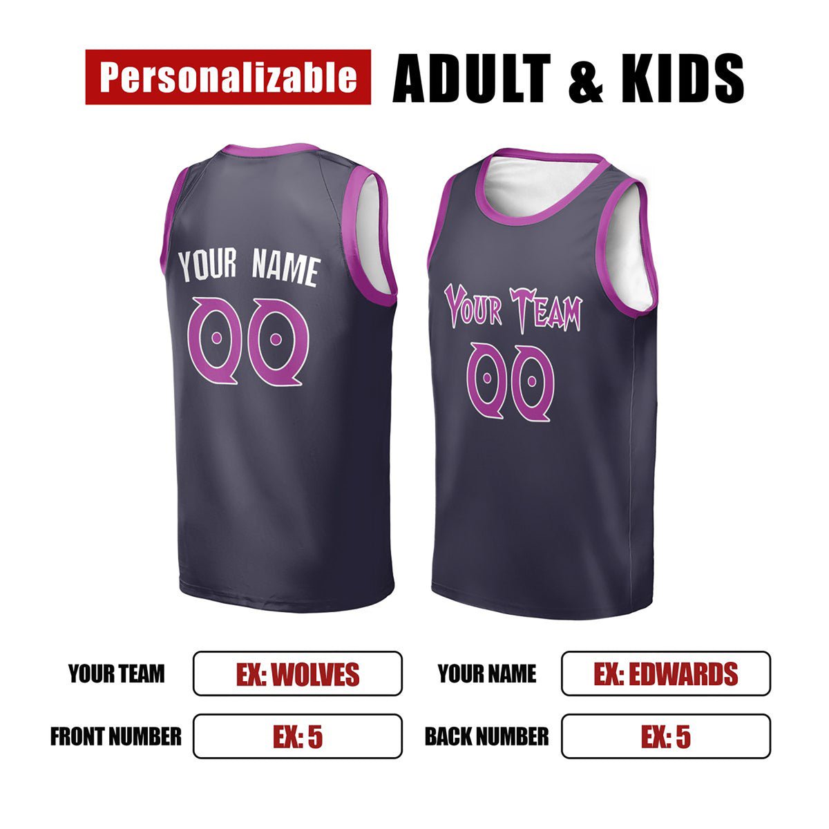 Personalized 2025/26 Minnesota Basketball Jersey – Navy City-Inspired Style, Custom Name & Number for Kids, Youth & Adults-2