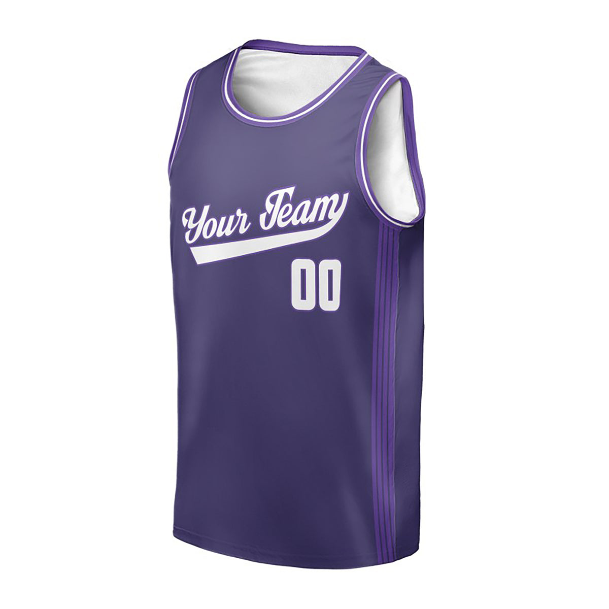 Personalized 2025/26 Sacramento Purple City Basketball Jersey – Custom Name & Number-3
