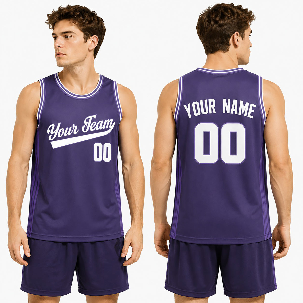 Personalized 2025/26 Sacramento Purple City Basketball Jersey – Custom Name & Number-1