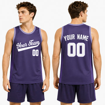 Personalized 2025/26 Sacramento Purple City Basketball Jersey – Custom Name & Number-1