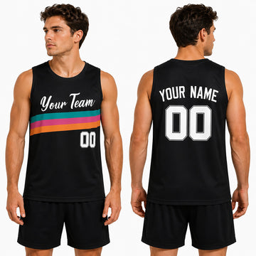 Personalized 2025/26 San Antonio Black City Basketball Jersey – Custom Name & Number-1