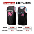 Personalized 2025/26 Miami Basketball Jersey – Black City-Inspired Style, Custom Name & Number for Kids, Youth & Adults-2