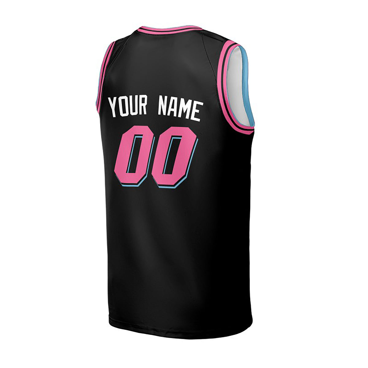 Personalized 2025/26 Miami Basketball Jersey – Black City-Inspired Style, Custom Name & Number for Kids, Youth & Adults-4