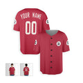 Personalized Arizona Baseball Jersey – Red Fan-Inspired Style, Custom Name & Number for Kids & Adults-3