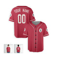 Personalized Arizona Baseball Jersey – Red Fan-Inspired Style, Custom Name & Number for Kids & Adults-4