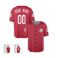 Personalized Arizona Baseball Jersey – Red Fan-Inspired Style, Custom Name & Number for Kids & Adults-5