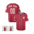Personalized Arizona Baseball Jersey – Red Fan-Inspired Style, Custom Name & Number for Kids & Adults-6