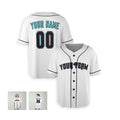 Personalized Arizona Baseball Jersey – White Heritage-Inspired Style, Custom Name & Number for Kids & Adults-6