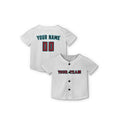 Personalized Arizona Baseball Jersey – White Home-Inspired Style, Custom Name & Number for Kids & Adults-7
