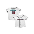 Personalized Arizona Baseball Jersey – White Home-Inspired Style, Custom Name & Number for Kids & Adults-8