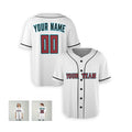 Personalized Arizona Baseball Jersey – White Home-Inspired Style, Custom Name & Number for Kids & Adults-6