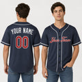 Personalized Atlanta Baseball Jersey – Navy Alternate Style, Custom Name & Number for Kids & Adults-1