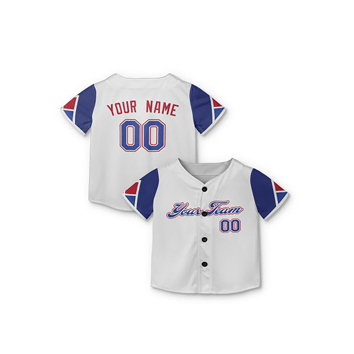 Personalized Atlanta Baseball Jersey – White Blue City-Inspired Style, Custom Name & Number for Kids & Adults-8