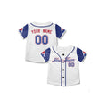 Personalized Atlanta Baseball Jersey – White Blue City-Inspired Style, Custom Name & Number for Kids & Adults-7