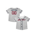 Personalized Atlanta Gray Baseball Jersey – Custom Name & Number, Kids & Adults-7