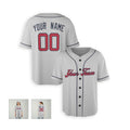 Personalized Atlanta Gray Baseball Jersey – Custom Name & Number, Kids & Adults-6