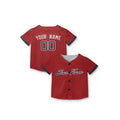 Personalized Atlanta Red Baseball Jersey – Custom Name & Number, Kids & Adults-8