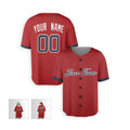 Personalized Atlanta Red Baseball Jersey – Custom Name & Number, Kids & Adults-5