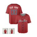 Personalized Atlanta Red Baseball Jersey – Custom Name & Number, Kids & Adults-6