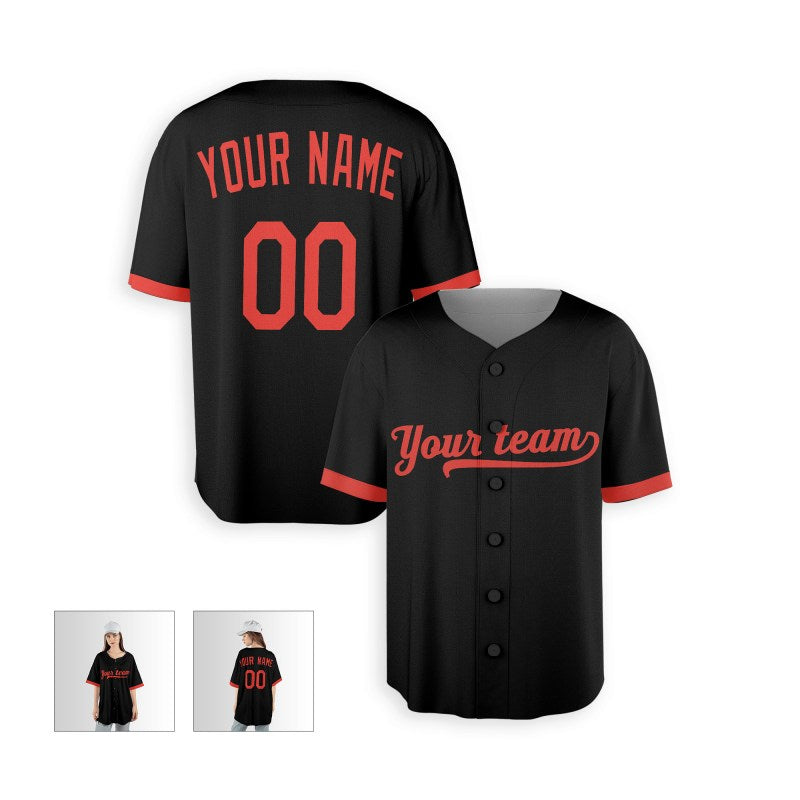 Personalized Baltimore Black Baseball Jersey – Custom Name & Number, Kids & Adults-5