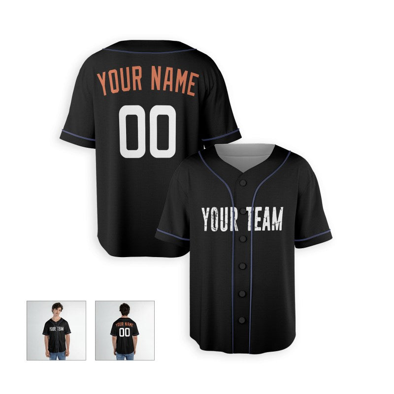 Personalized Baltimore Black City Baseball Jersey – Custom Name & Number-4