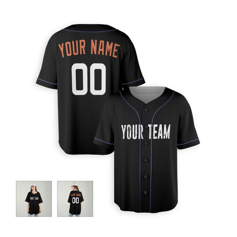 Personalized Baltimore Black City Baseball Jersey – Custom Name & Number-6