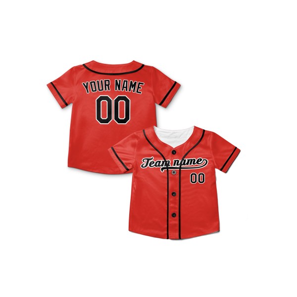 Personalized Baltimore Orange Baseball Jersey – Custom Name & Number, Kids & Adults-8