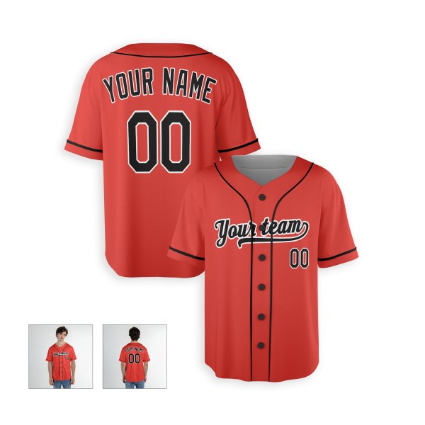 Personalized Baltimore Orange Baseball Jersey – Custom Name & Number, Kids & Adults-4