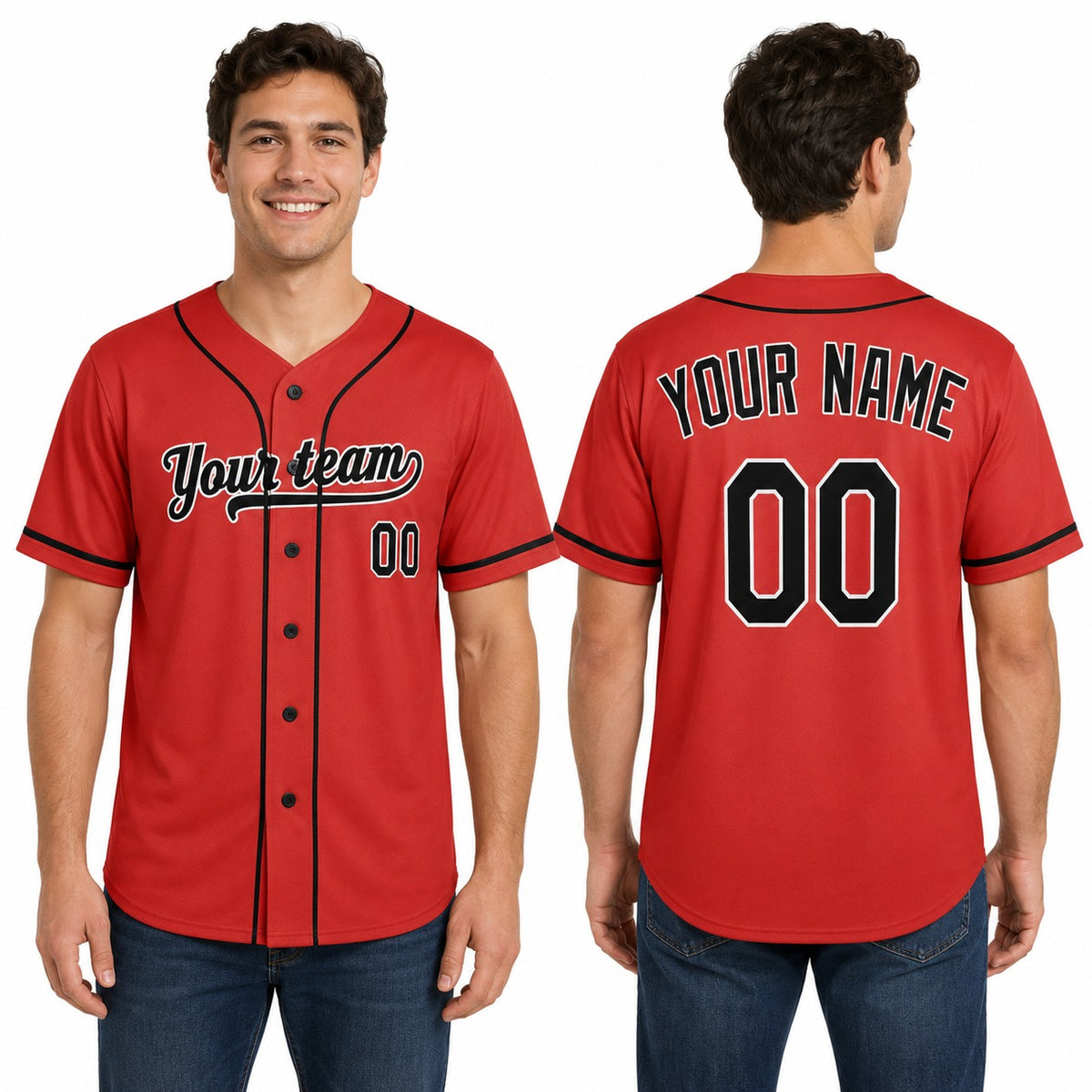 Personalized Baltimore Orange Baseball Jersey – Custom Name & Number, Kids & Adults-1