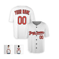 Personalized Baltimore White Baseball Jersey – Custom Name & Number, Kids & Adults-3