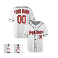 Personalized Baltimore White Baseball Jersey – Custom Name & Number, Kids & Adults-4